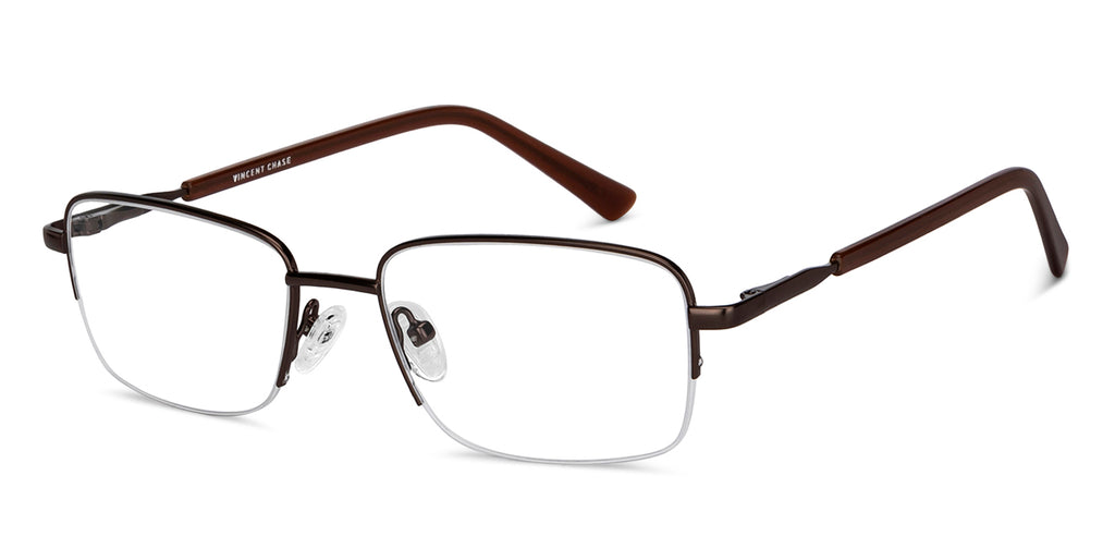 Half Rim Eyeglasses-Frame Rectangle--EG Half Rim Eyeglasses-Frame Rectangle--EG