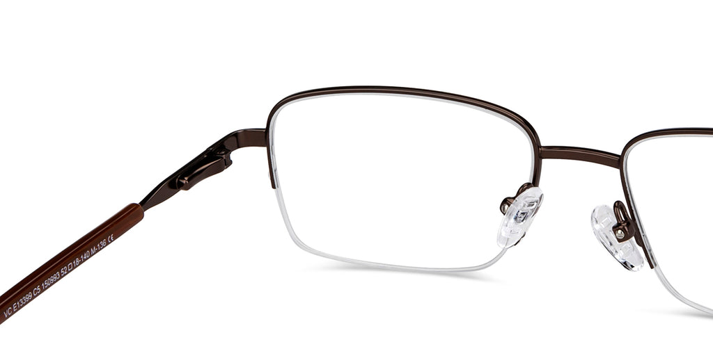 Half Rim Eyeglasses-Frame Rectangle--EG Half Rim Eyeglasses-Frame Rectangle--EG