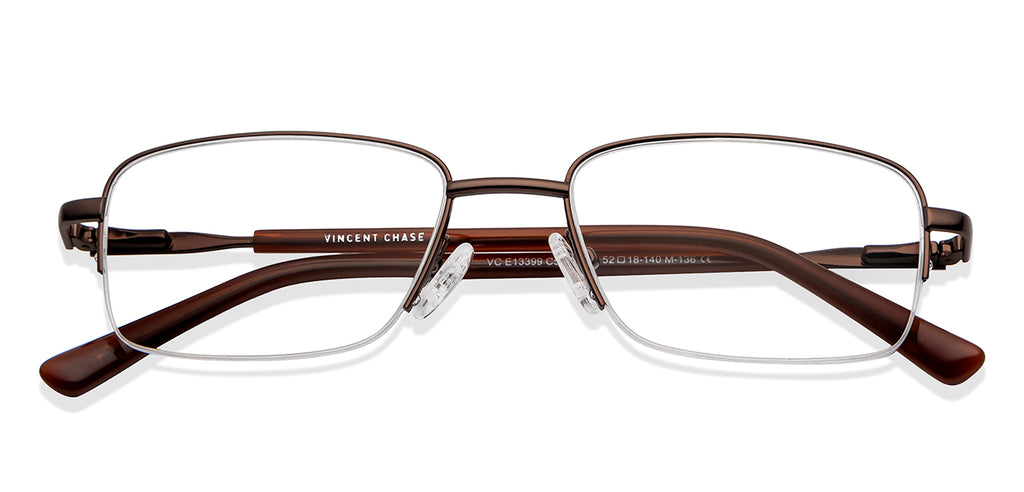 Half Rim Eyeglasses-Frame Rectangle--EG Half Rim Eyeglasses-Frame Rectangle--EG
