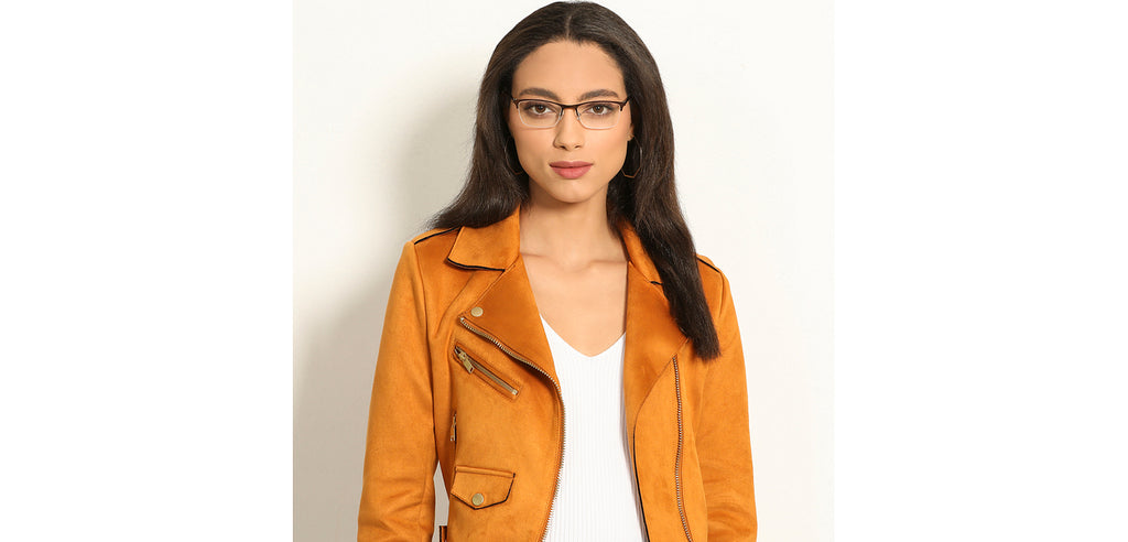 Half Rim Eyeglasses-Frame Rectangle--EG Half Rim Eyeglasses-Frame Rectangle--EG