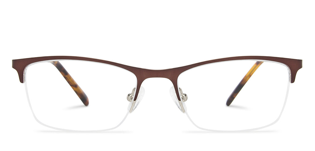 Half Rim Eyeglasses-Frame Rectangle--EG Half Rim Eyeglasses-Frame Rectangle--EG