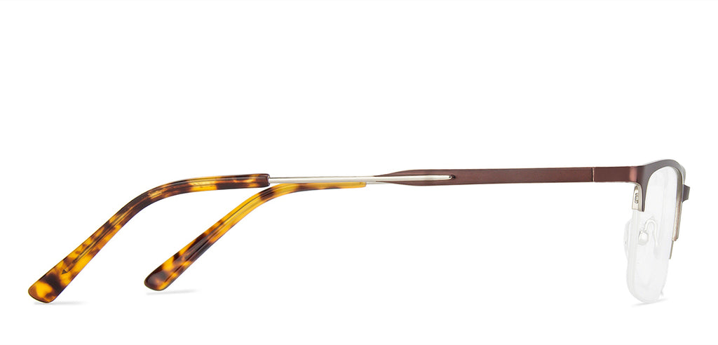 Half Rim Eyeglasses-Frame Rectangle--EG Half Rim Eyeglasses-Frame Rectangle--EG