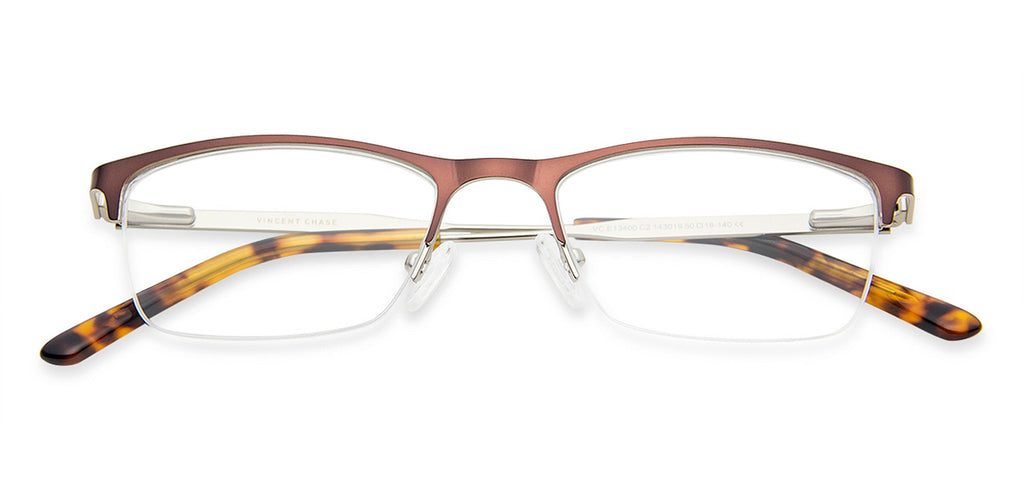 Half Rim Eyeglasses-Frame Rectangle--EG Half Rim Eyeglasses-Frame Rectangle--EG