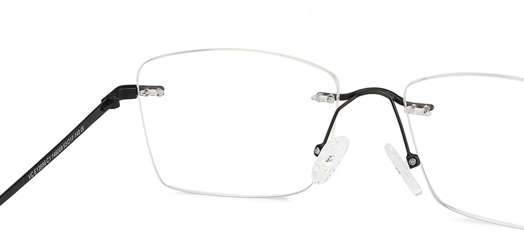 Rimless Eyeglasses-Frame Rectangle--EG Rimless Eyeglasses-Frame Rectangle--EG