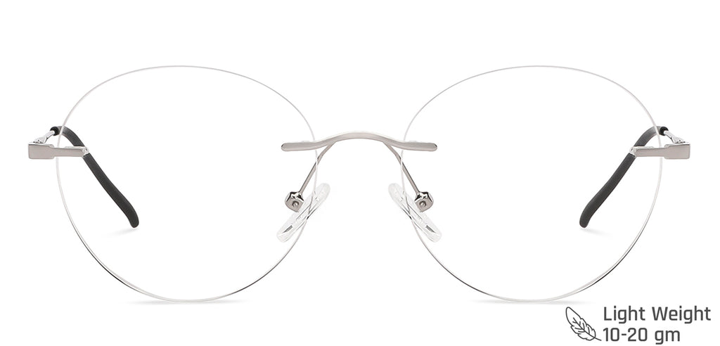 Rimless Eyeglasses-Frame Round--EG Rimless Eyeglasses-Frame Round--EG