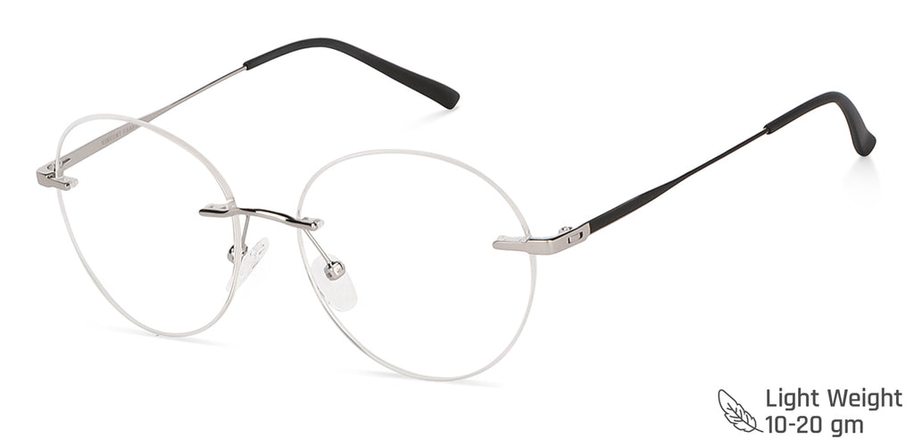 Rimless Eyeglasses-Frame Round--EG Rimless Eyeglasses-Frame Round--EG
