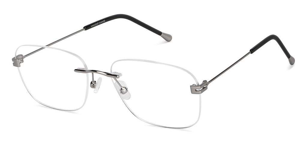 Rimless Eyeglasses-Frame Rectangle--EG Rimless Eyeglasses-Frame Rectangle--EG