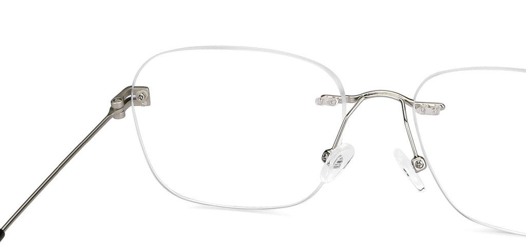 Rimless Eyeglasses-Frame Rectangle--EG Rimless Eyeglasses-Frame Rectangle--EG