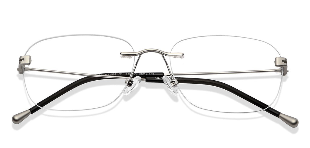 Rimless Eyeglasses-Frame Rectangle--EG Rimless Eyeglasses-Frame Rectangle--EG