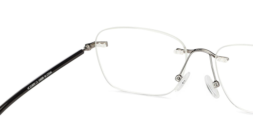 Rimless Eyeglasses-Frame Rectangle--EG Rimless Eyeglasses-Frame Rectangle--EG