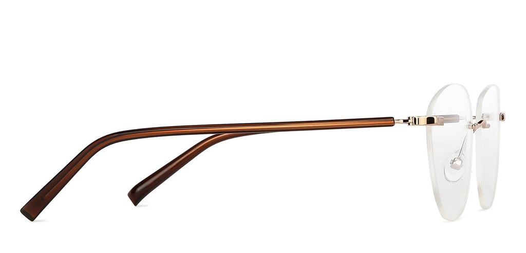 Rimless Eyeglasses-Frame Cat Eye--EG Rimless Eyeglasses-Frame Cat Eye--EG