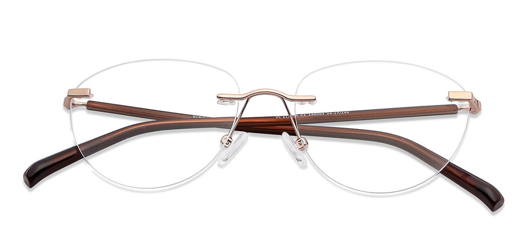 Rimless Eyeglasses-Frame Cat Eye--EG Rimless Eyeglasses-Frame Cat Eye--EG