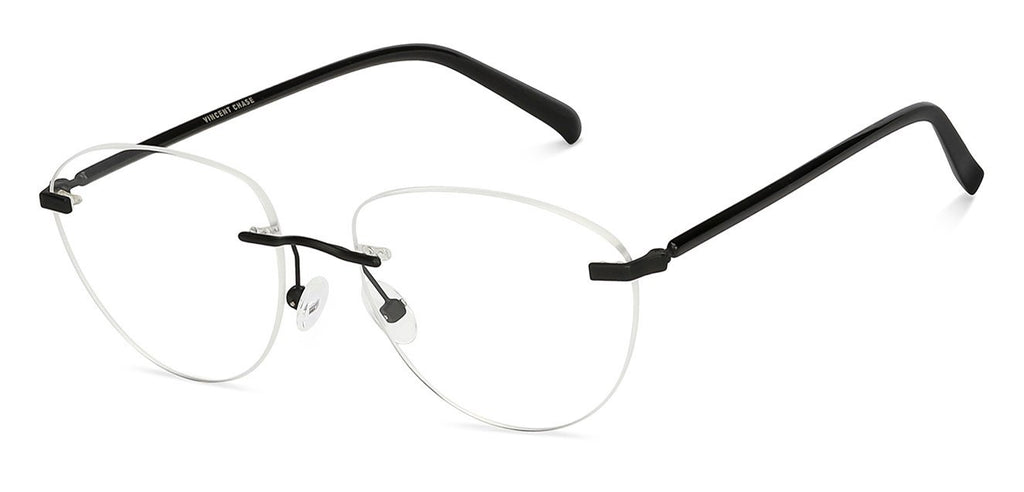Rimless Eyeglasses-Frame Cat Eye--EG Rimless Eyeglasses-Frame Cat Eye--EG