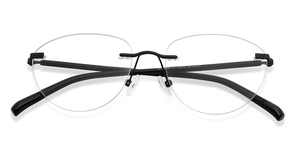 Rimless Eyeglasses-Frame Cat Eye--EG Rimless Eyeglasses-Frame Cat Eye--EG