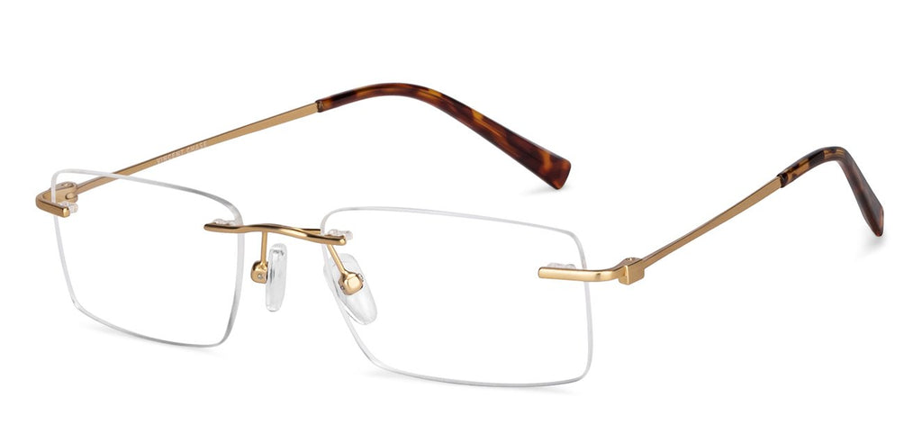 Rimless Eyeglasses-Frame Rectangle--EG Rimless Eyeglasses-Frame Rectangle--EG