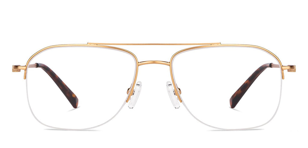 Half Rim Eyeglasses-Frame Square--EG Half Rim Eyeglasses-Frame Square--EG