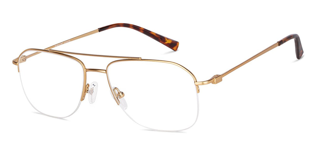 Half Rim Eyeglasses-Frame Square--EG Half Rim Eyeglasses-Frame Square--EG