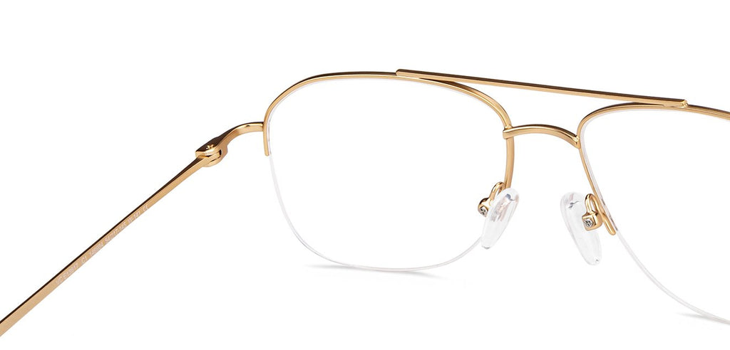 Half Rim Eyeglasses-Frame Square--EG Half Rim Eyeglasses-Frame Square--EG