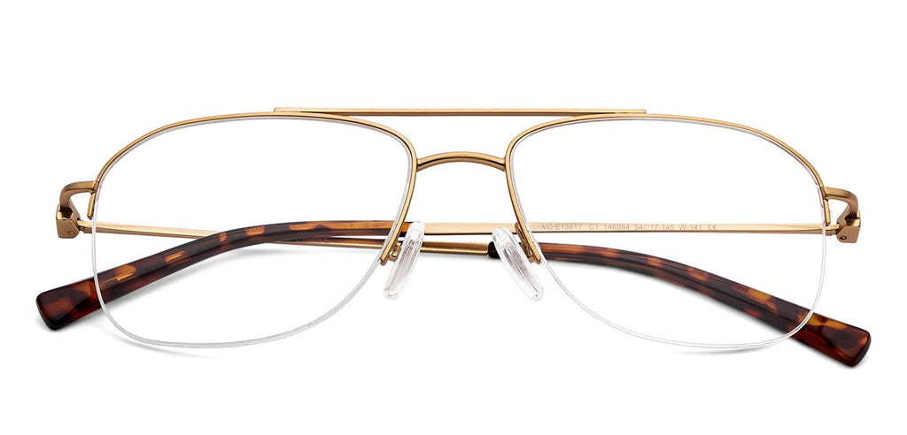 Half Rim Eyeglasses-Frame Square--EG Half Rim Eyeglasses-Frame Square--EG