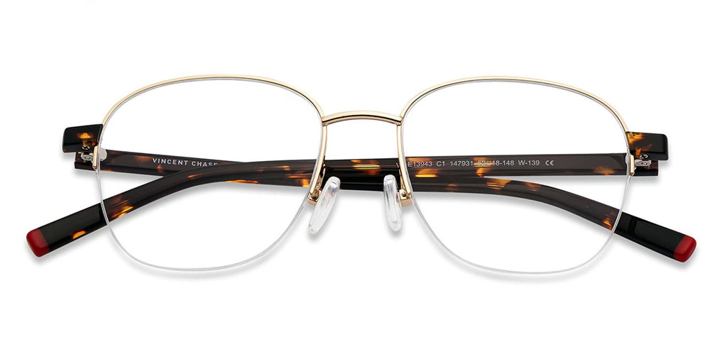 Half Rim Eyeglasses-Frame Round--EG Half Rim Eyeglasses-Frame Round--EG