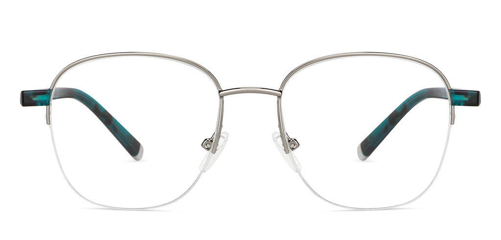 Half Rim Eyeglasses-Frame Round--EG Half Rim Eyeglasses-Frame Round--EG