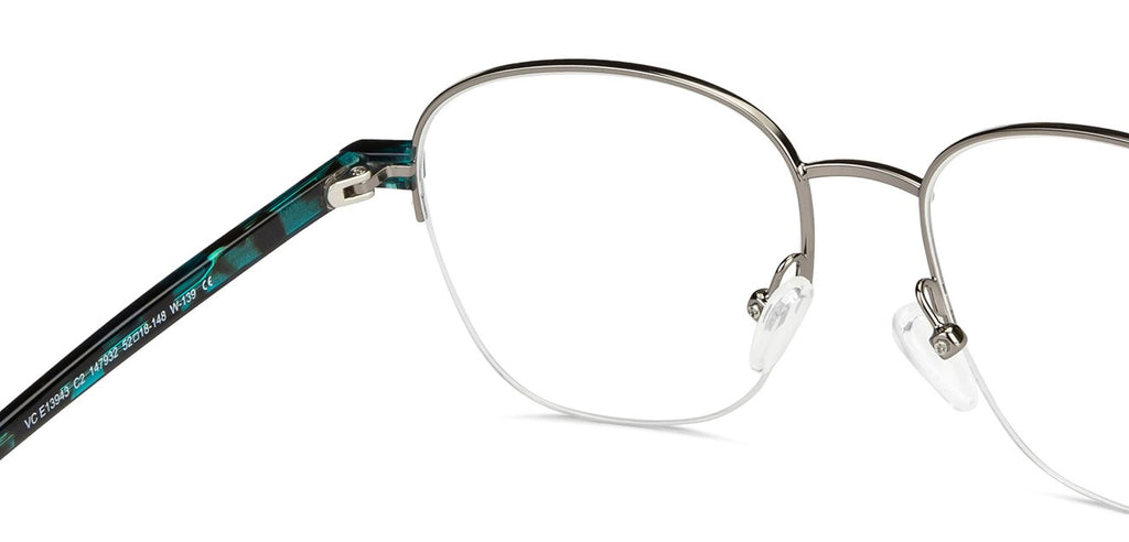 Half Rim Eyeglasses-Frame Round--EG Half Rim Eyeglasses-Frame Round--EG