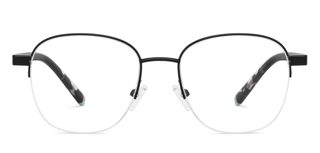 Half Rim Eyeglasses-Frame Round--EG Half Rim Eyeglasses-Frame Round--EG