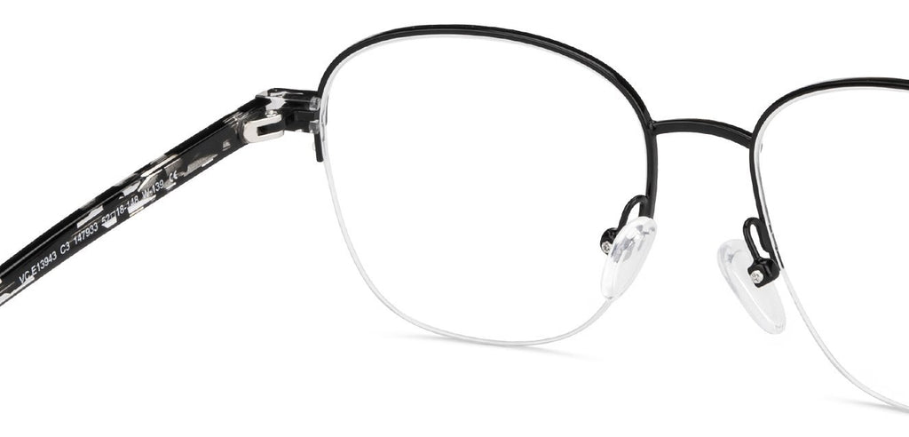 Half Rim Eyeglasses-Frame Round--EG Half Rim Eyeglasses-Frame Round--EG