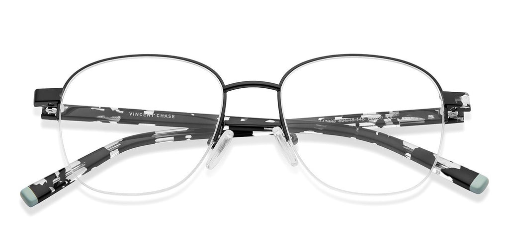 Half Rim Eyeglasses-Frame Round--EG Half Rim Eyeglasses-Frame Round--EG