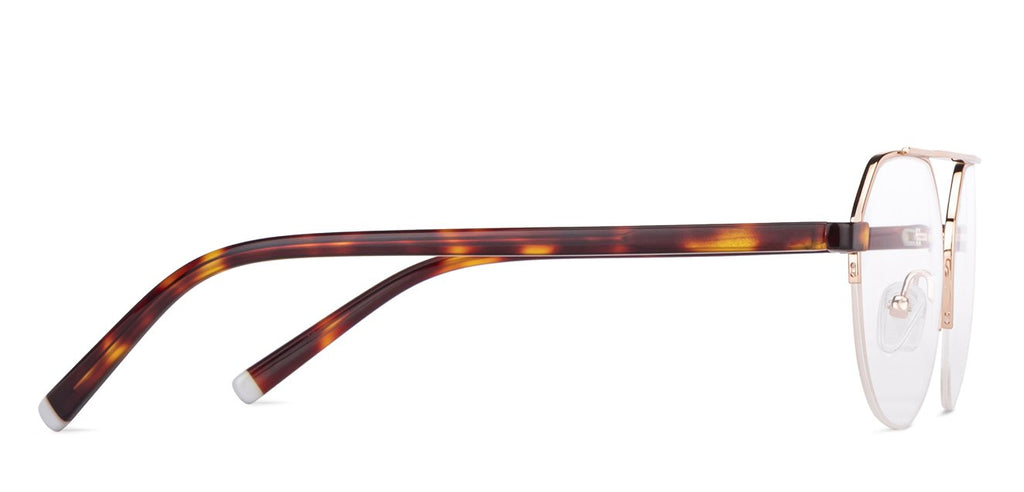 Half Rim Eyeglasses-Frame Round--EG Half Rim Eyeglasses-Frame Round--EG