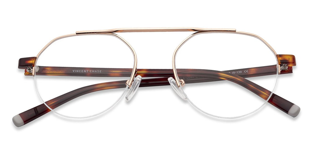 Half Rim Eyeglasses-Frame Round--EG Half Rim Eyeglasses-Frame Round--EG