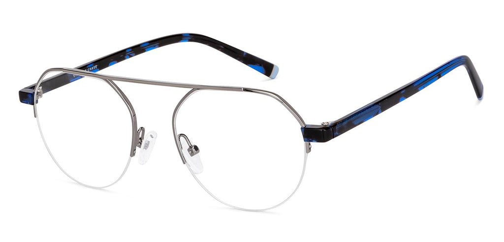 Half Rim Eyeglasses-Frame Round--EG Half Rim Eyeglasses-Frame Round--EG