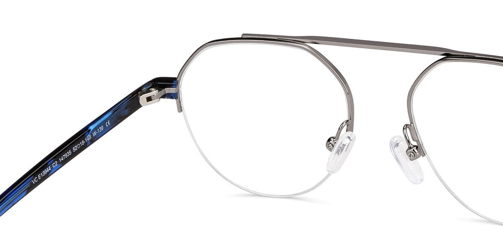 Half Rim Eyeglasses-Frame Round--EG Half Rim Eyeglasses-Frame Round--EG