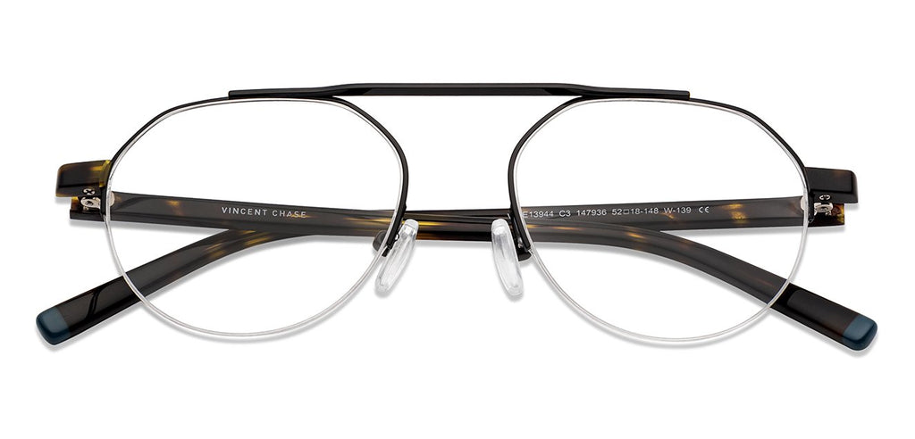 Half Rim Eyeglasses-Frame Round--EG Half Rim Eyeglasses-Frame Round--EG