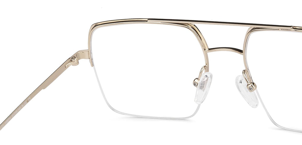 Half Rim Eyeglasses-Frame Rectangle--EG Half Rim Eyeglasses-Frame Rectangle--EG