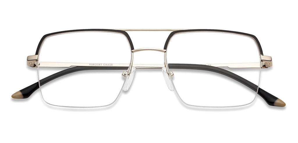Half Rim Eyeglasses-Frame Rectangle--EG Half Rim Eyeglasses-Frame Rectangle--EG