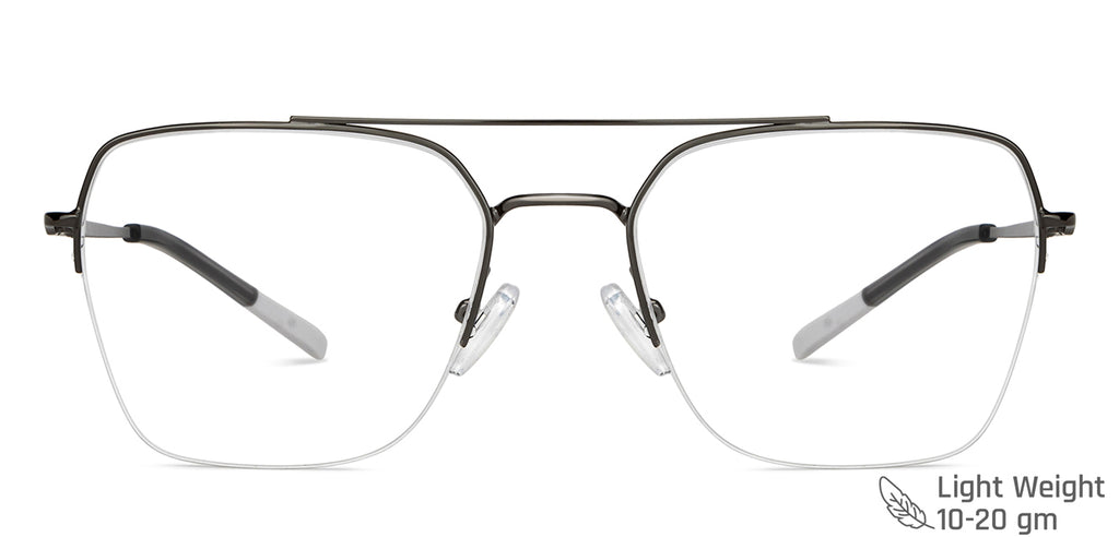 Half Rim Eyeglasses-Frame Geometric--EG Half Rim Eyeglasses-Frame Geometric--EG
