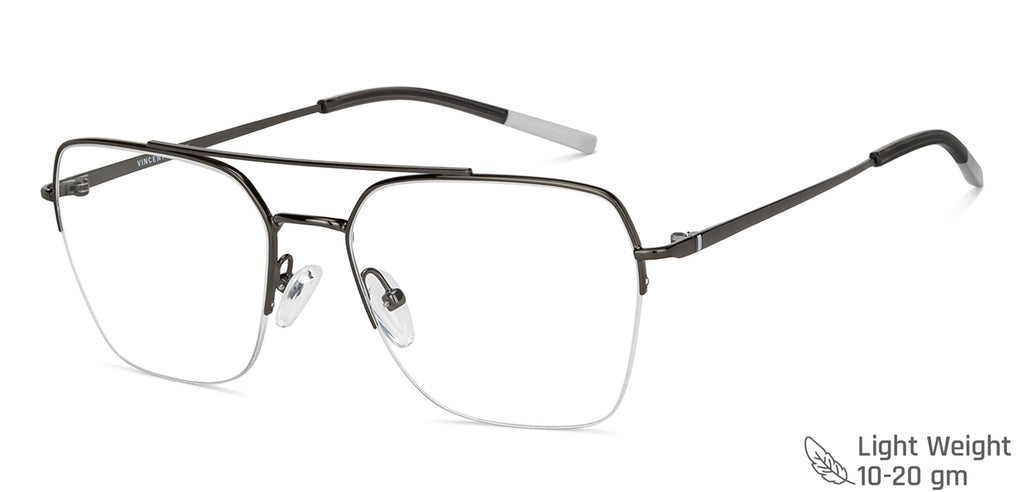 Half Rim Eyeglasses-Frame Geometric--EG Half Rim Eyeglasses-Frame Geometric--EG