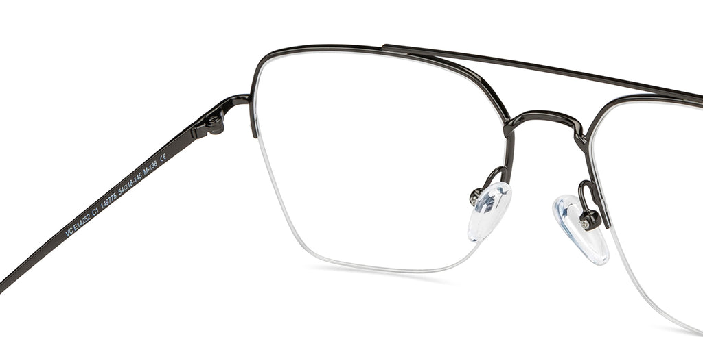 Half Rim Eyeglasses-Frame Geometric--EG Half Rim Eyeglasses-Frame Geometric--EG