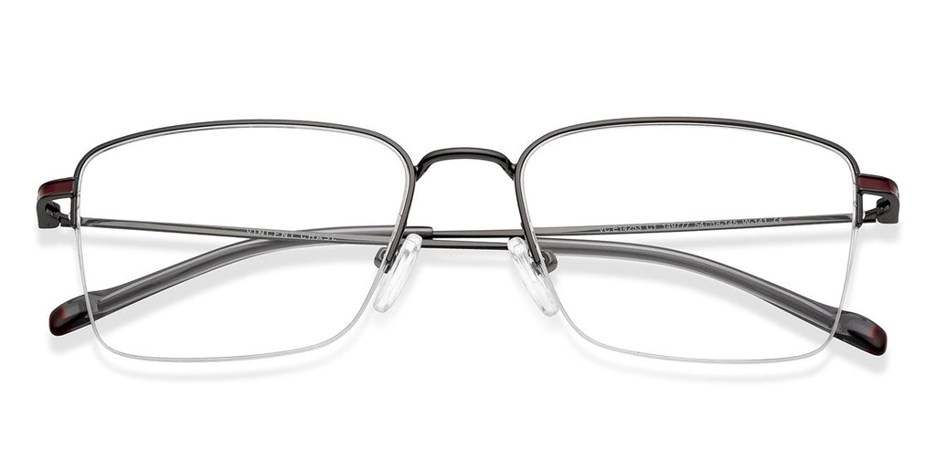 Half Rim Eyeglasses-Frame Rectangle--EG Half Rim Eyeglasses-Frame Rectangle--EG
