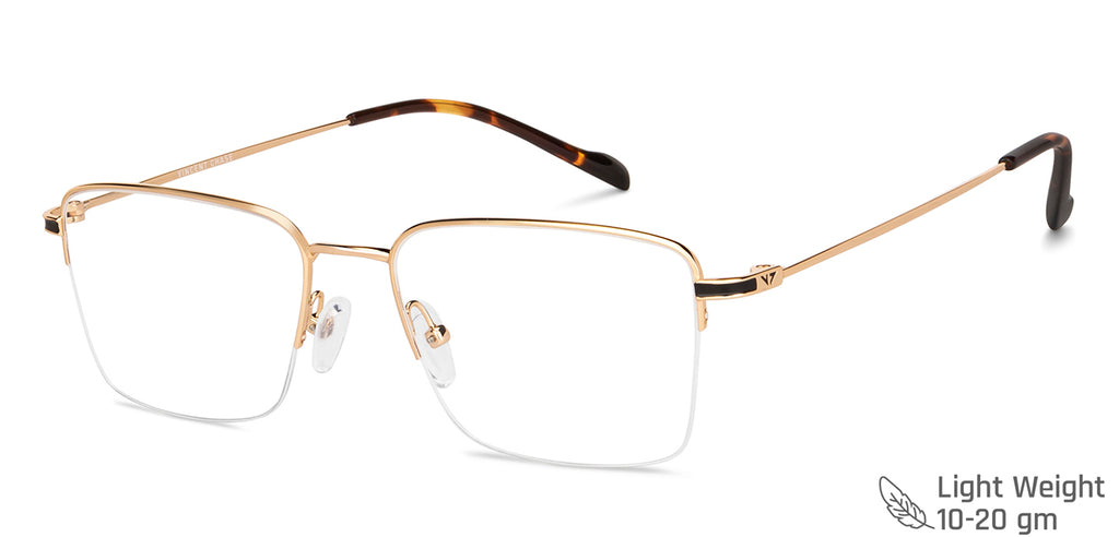Half Rim Eyeglasses-Frame Rectangle--EG Half Rim Eyeglasses-Frame Rectangle--EG