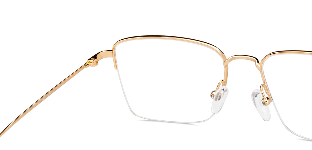 Half Rim Eyeglasses-Frame Rectangle--EG Half Rim Eyeglasses-Frame Rectangle--EG