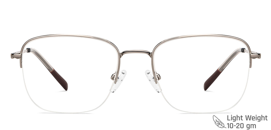 Half Rim Eyeglasses-Frame Rectangle--EG Half Rim Eyeglasses-Frame Rectangle--EG