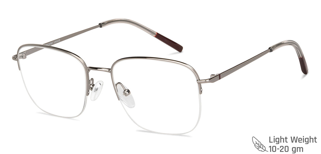 Half Rim Eyeglasses-Frame Rectangle--EG Half Rim Eyeglasses-Frame Rectangle--EG