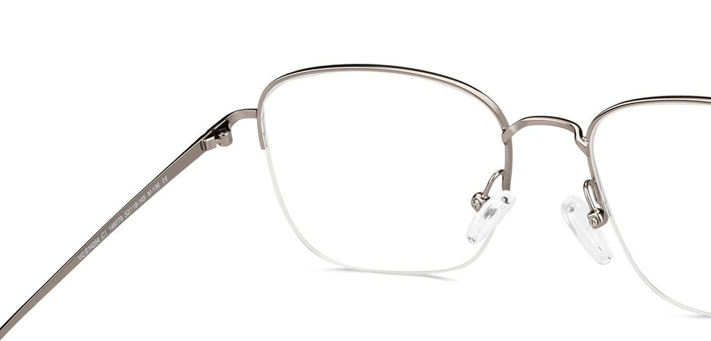 Half Rim Eyeglasses-Frame Rectangle--EG Half Rim Eyeglasses-Frame Rectangle--EG