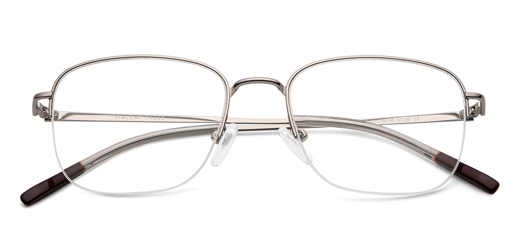 Half Rim Eyeglasses-Frame Rectangle--EG Half Rim Eyeglasses-Frame Rectangle--EG