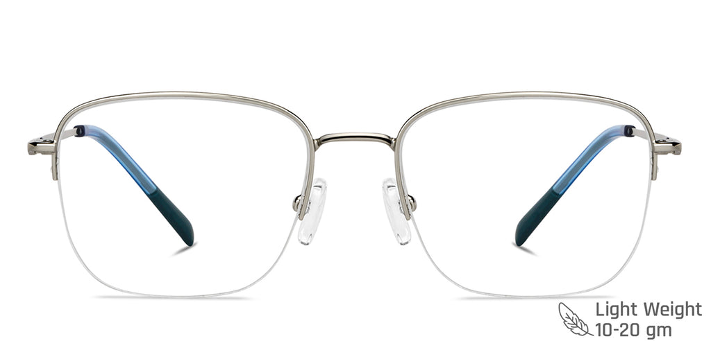 Half Rim Eyeglasses-Frame Rectangle--EG Half Rim Eyeglasses-Frame Rectangle--EG