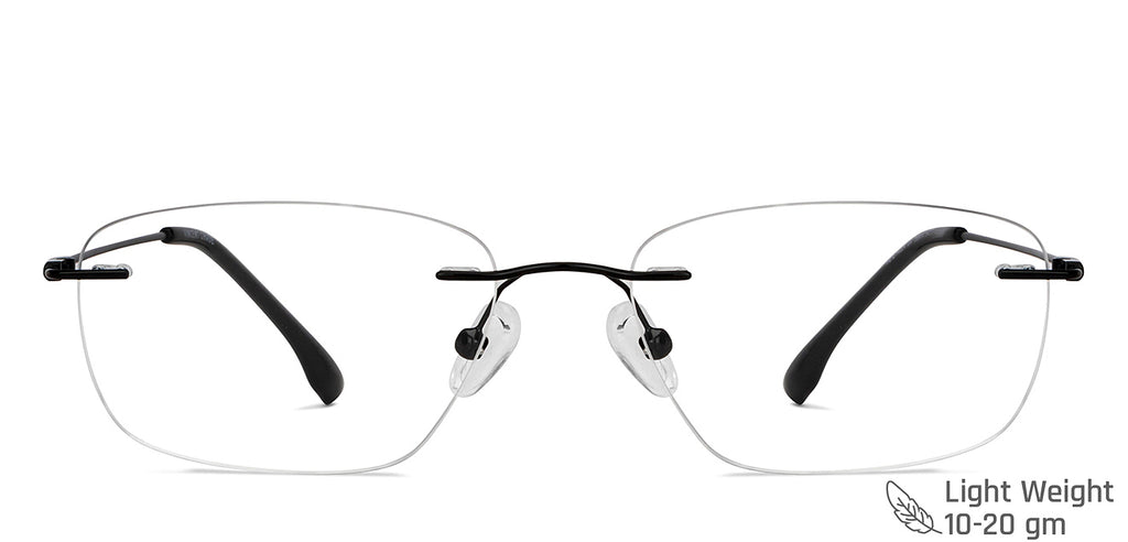 Rimless Eyeglasses-Frame Rectangle--EG Rimless Eyeglasses-Frame Rectangle--EG