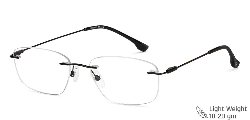 Rimless Eyeglasses-Frame Rectangle--EG Rimless Eyeglasses-Frame Rectangle--EG