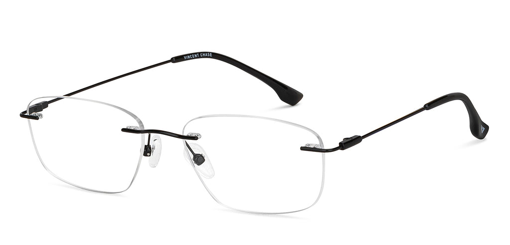 Rimless Eyeglasses-Frame Rectangle--EG Rimless Eyeglasses-Frame Rectangle--EG